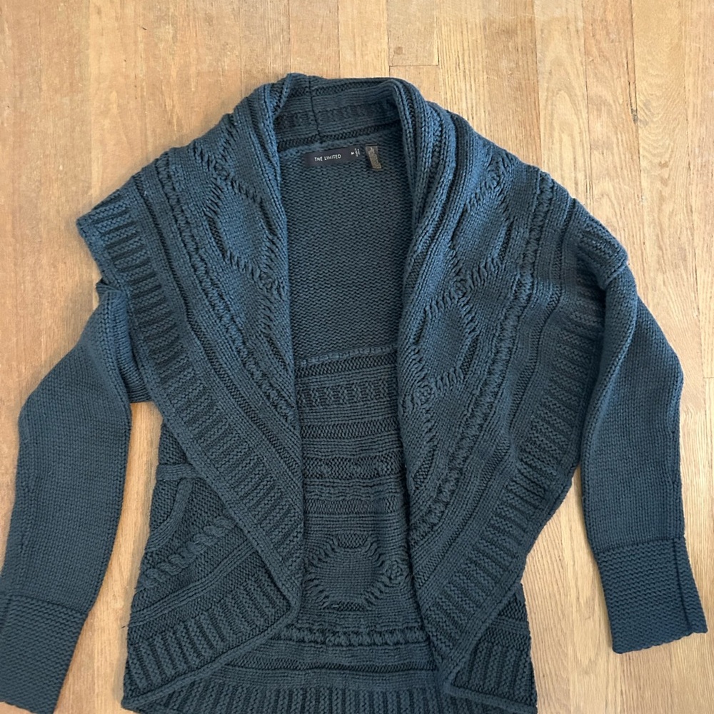 The Limited shawl sweater medium